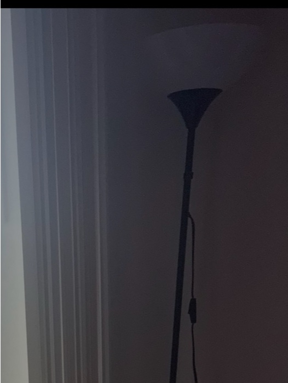 Tall Black Torchiere Floor Lamp